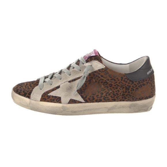 Golden Goose Leopard Sneakers - Brown and Gray - Picture 1 of 9